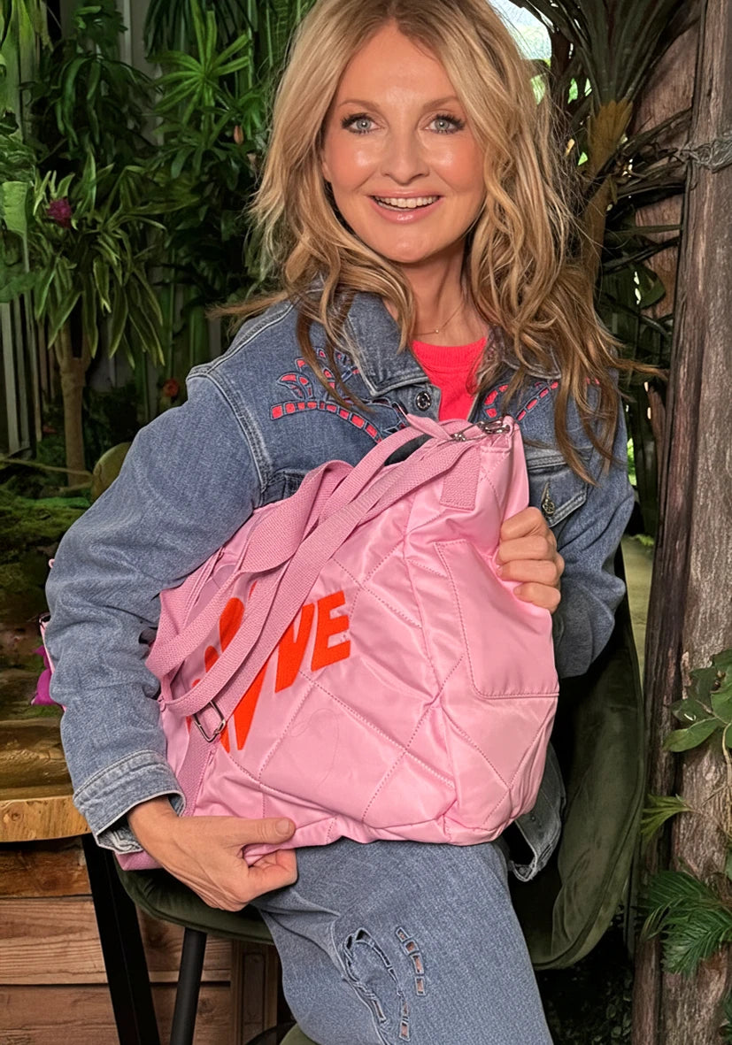Quilted Bag Love - rose