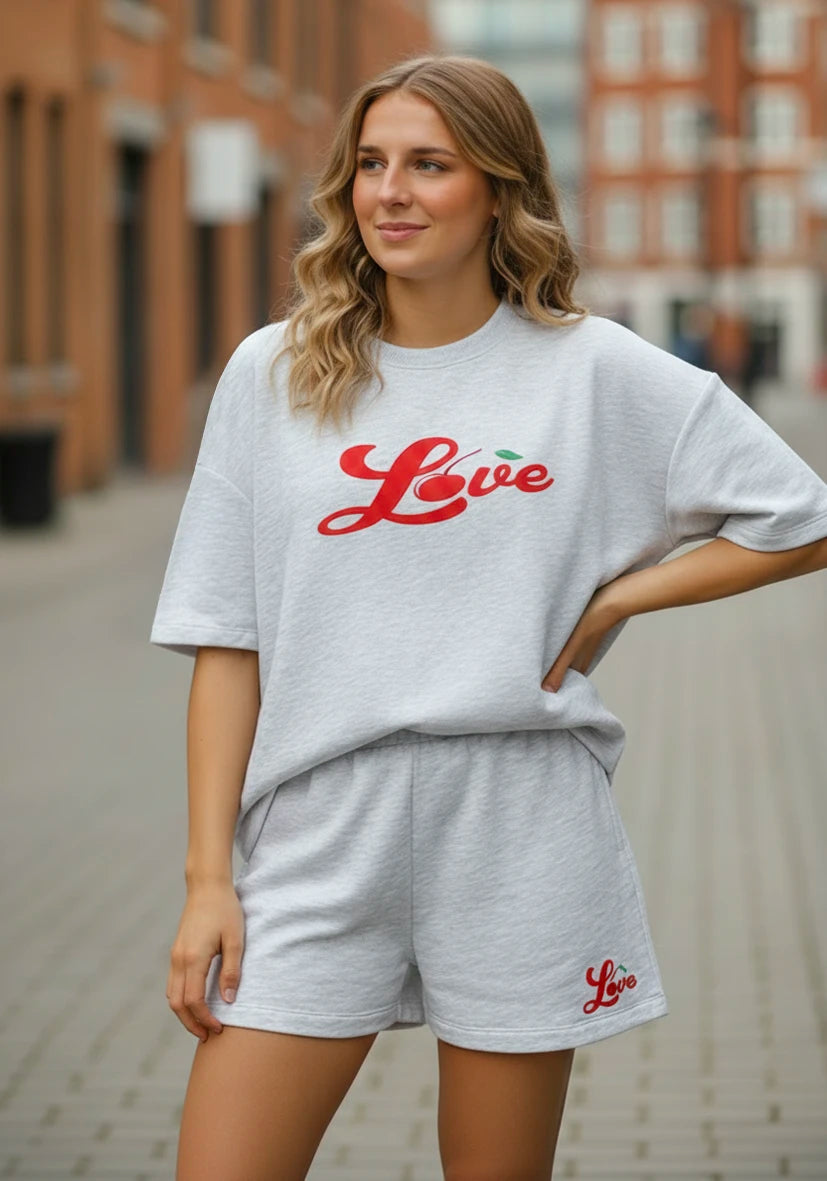 Shorts Love Cherry - grey