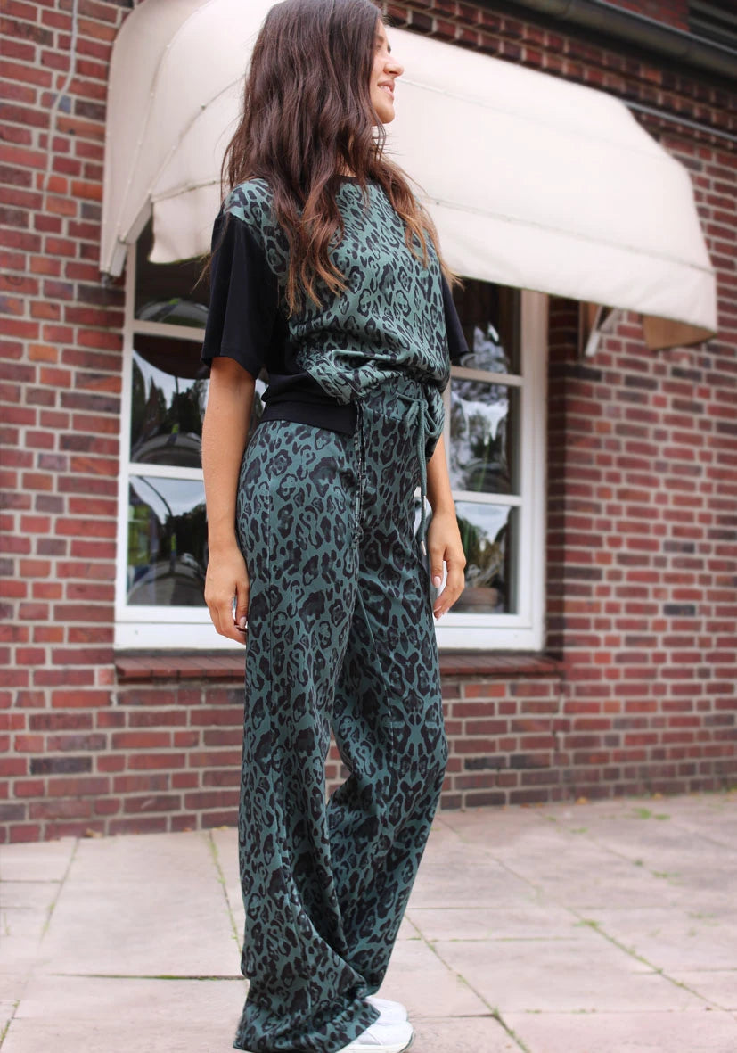 Wide Leg Pants Leo - green