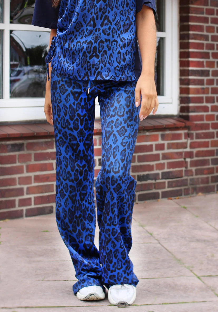 Wide Leg Pants Leo - blue
