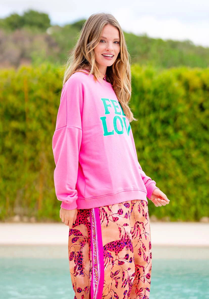 Roundneck Feel Love - neonpink