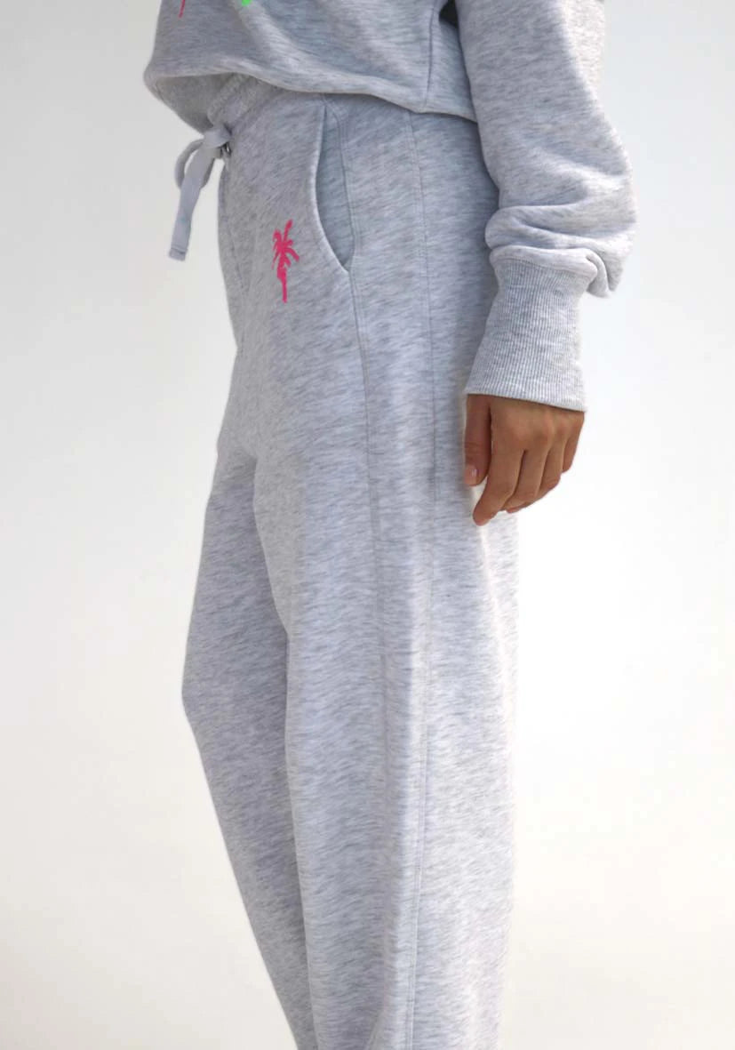 Joggerpants Palmtree Paillette - grey