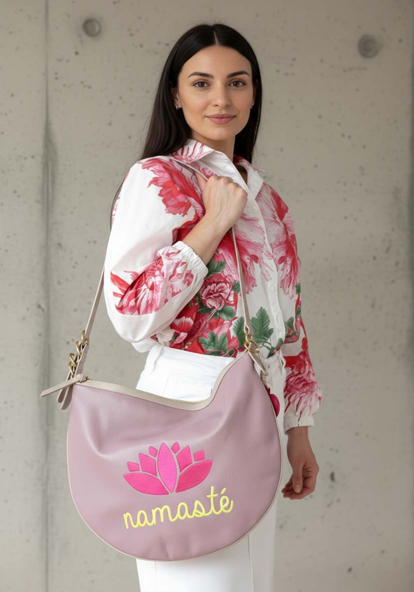 Leatherbag Namasté - violett