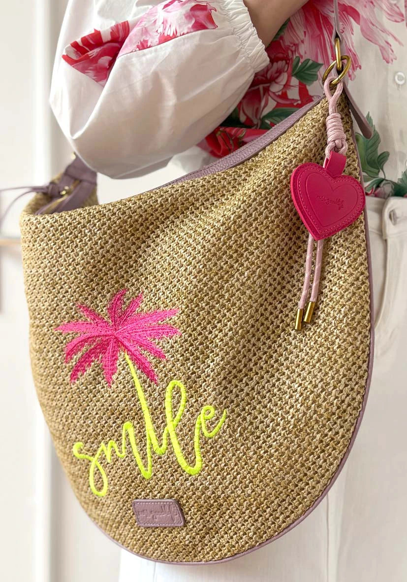 Schultertasche Palm Smile - violett