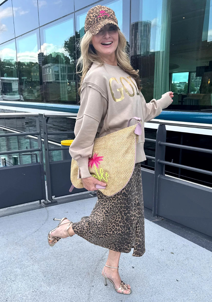Long Skirt Leo – Langer Maxirock mit Leo-Muster