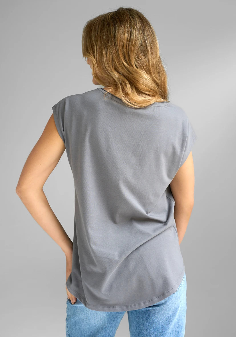 T-Shirt Roundneck Love - anthrazit