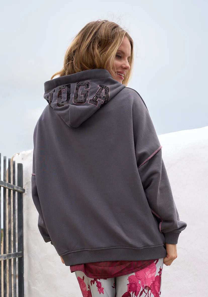 Hoodie Yoga - anthrazit