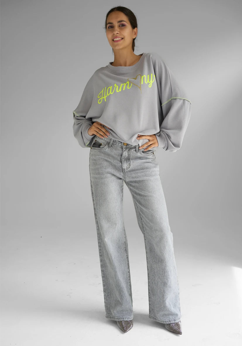 Roundneck Sweater Harmony - grau