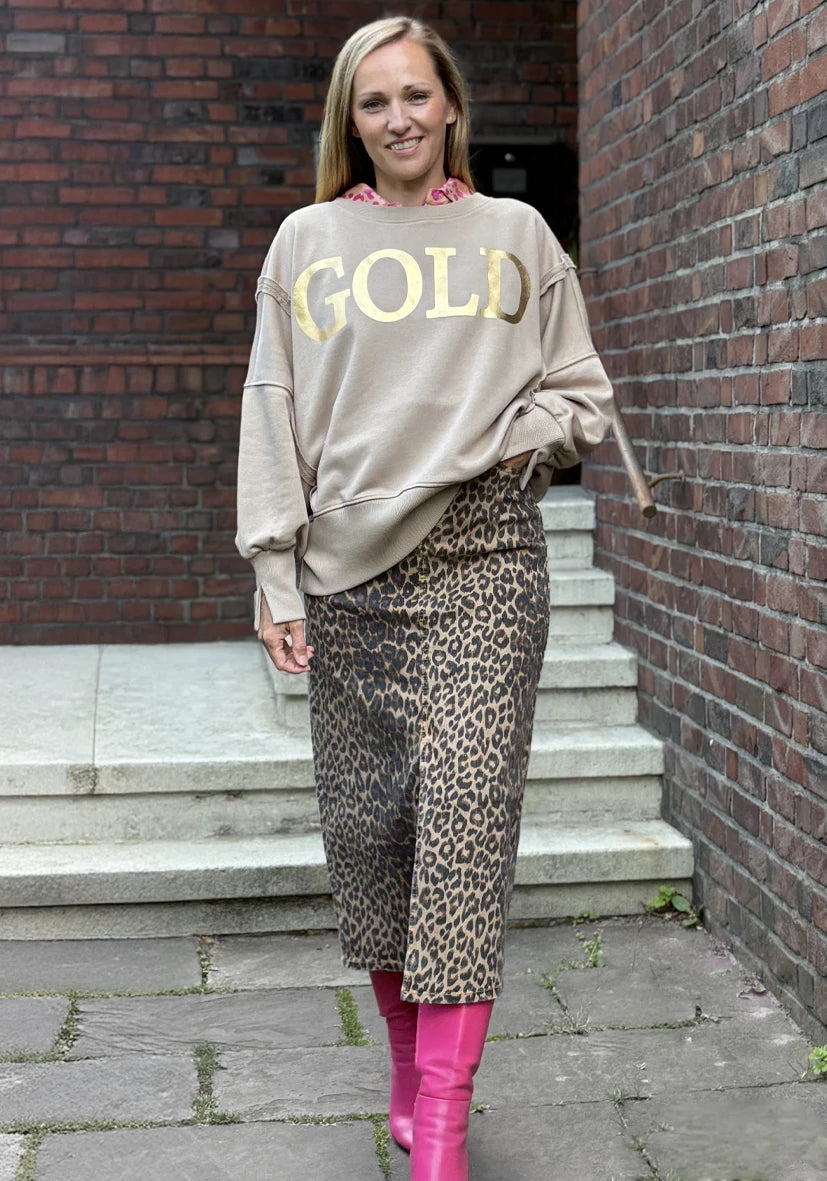 Long Skirt Leo – Langer Maxirock mit Leo-Muster