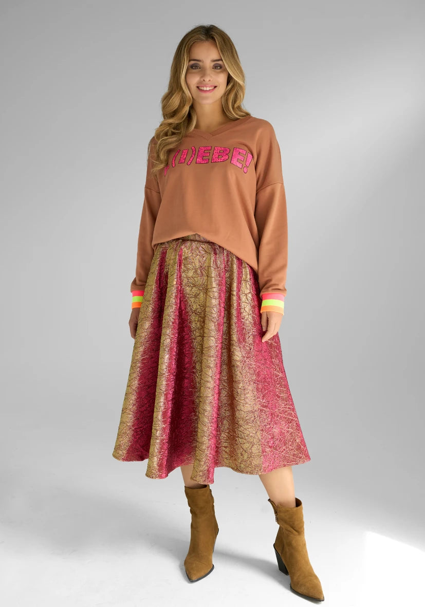 Rock Shimmer Pleat - pink