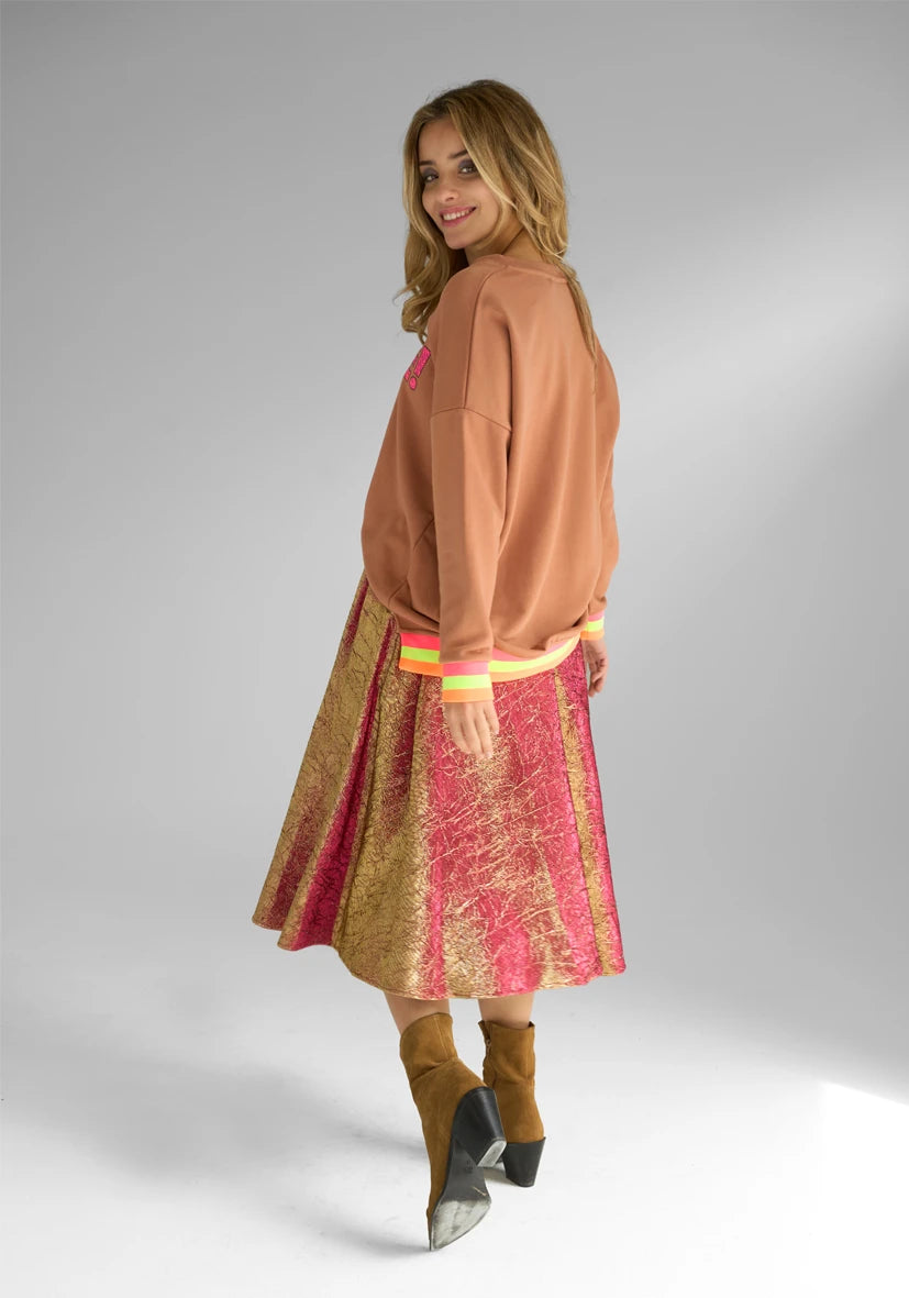 Rock Shimmer Pleat - pink