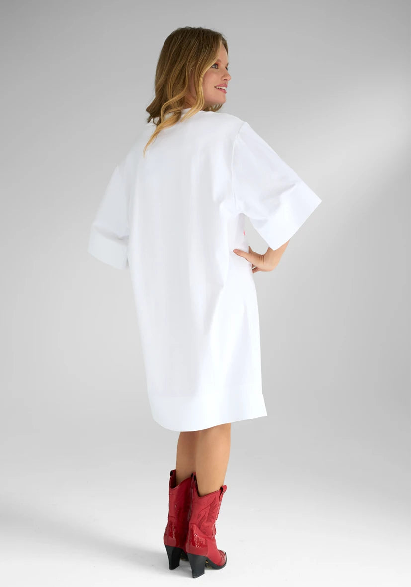 Longshirt Roundneck Love - weiß