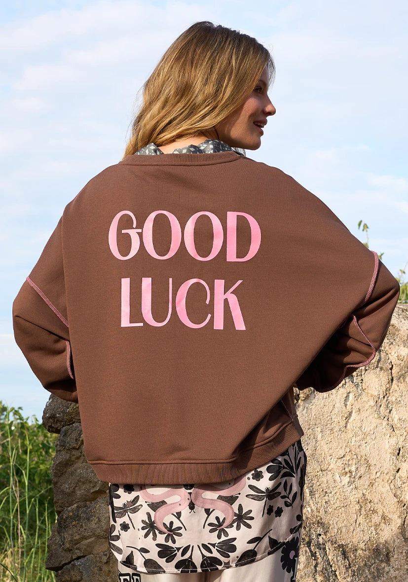 Roundneck Good Karma Good Luck - chocolate