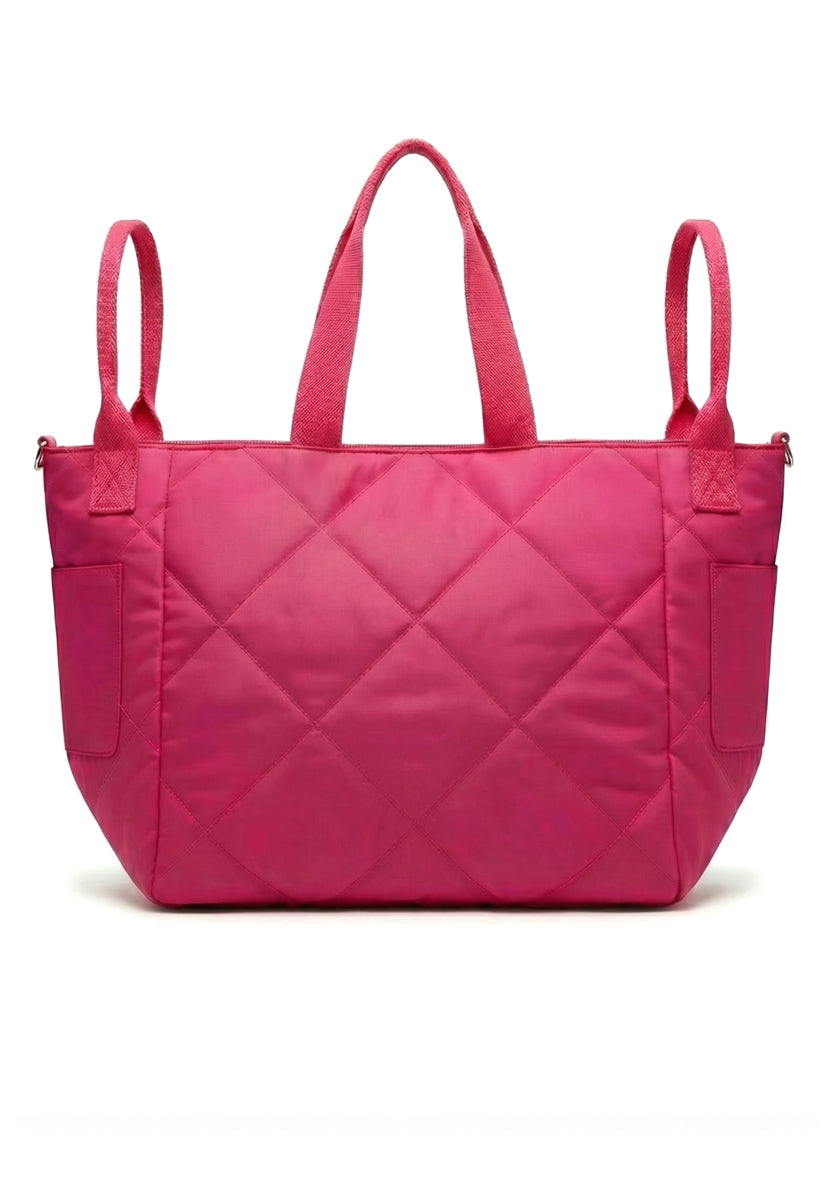 Quilted Bag Happy Mind - neonpink