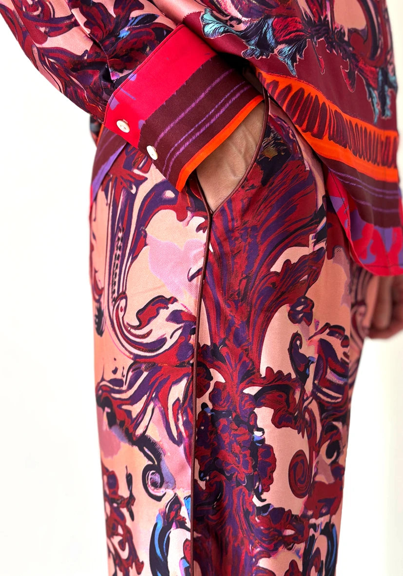 Pants Straight Colorful Ornaments