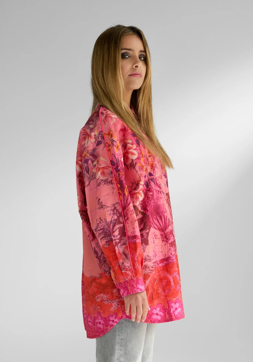 Bluse Wide Pink Tiger