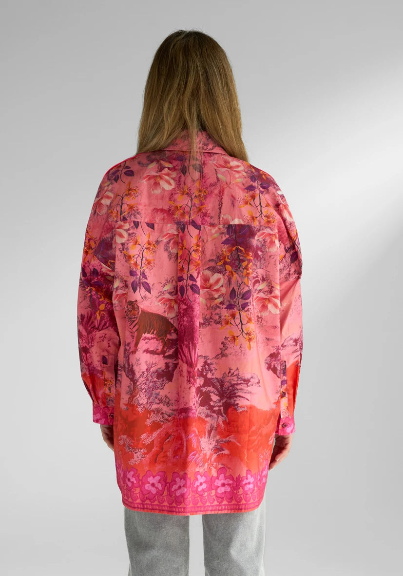 Bluse Wide Pink Tiger