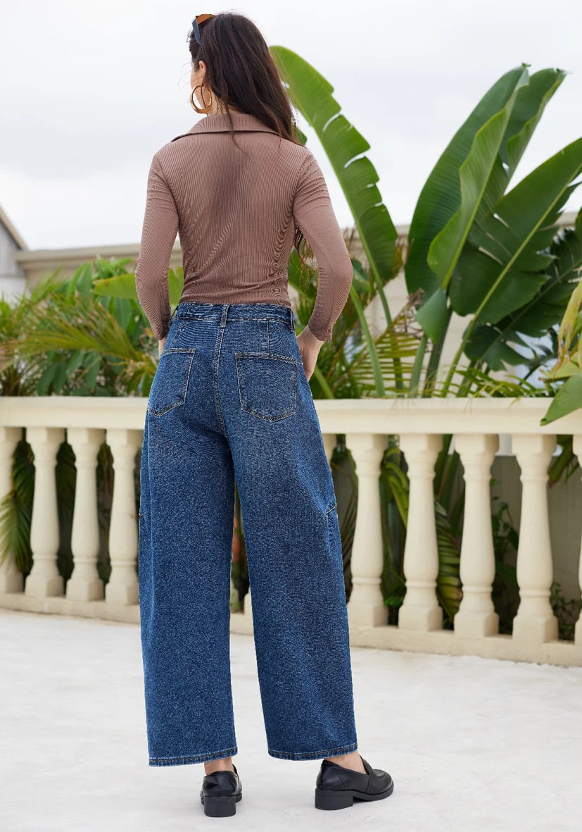 Ballon Jeans Studs - blau