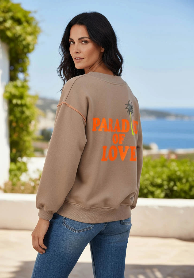 V-Neck Paradise of Love - sand