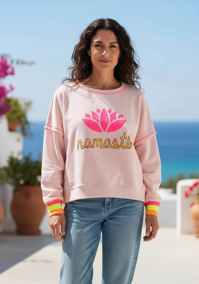 Roundneck short Namasté - rosa
