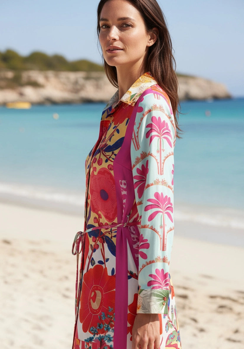 Mididress Mosaic Flowers