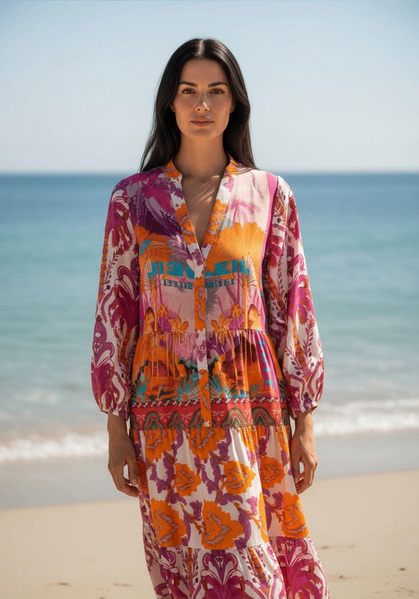 Mididress Violet Sea
