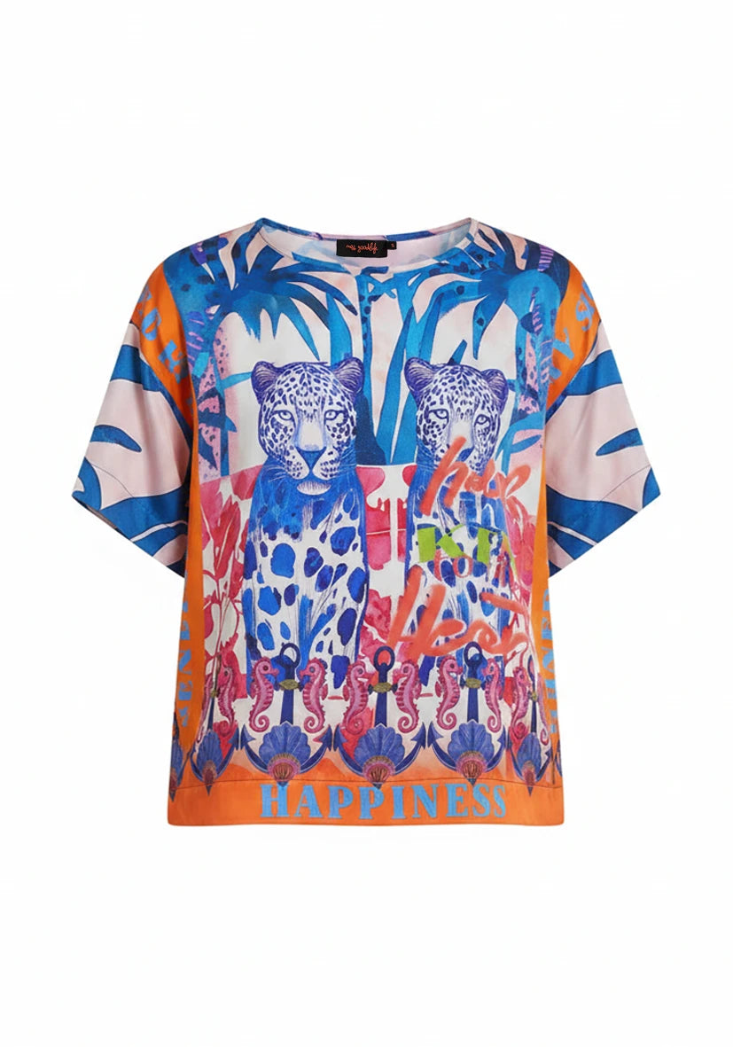 Shirt Blouse Leo Leaves