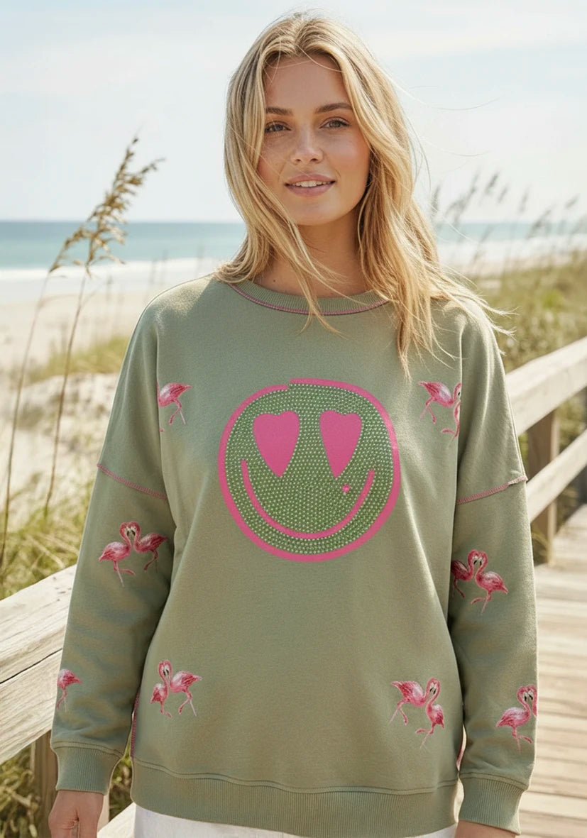 Roundneck Flamingos – almond