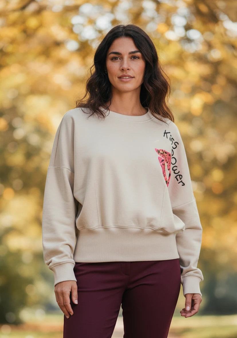 Roundneck Kiss Power - creme