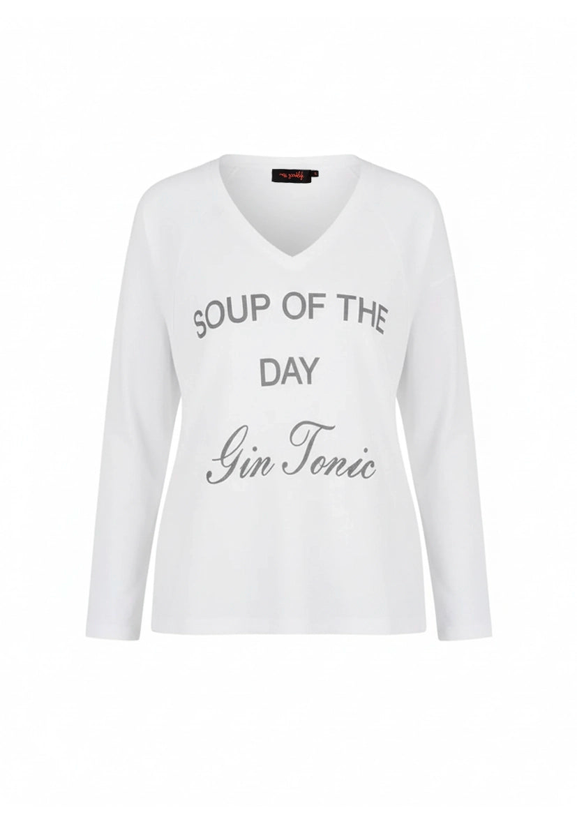 Longsleeve Gin Tonic - weiß