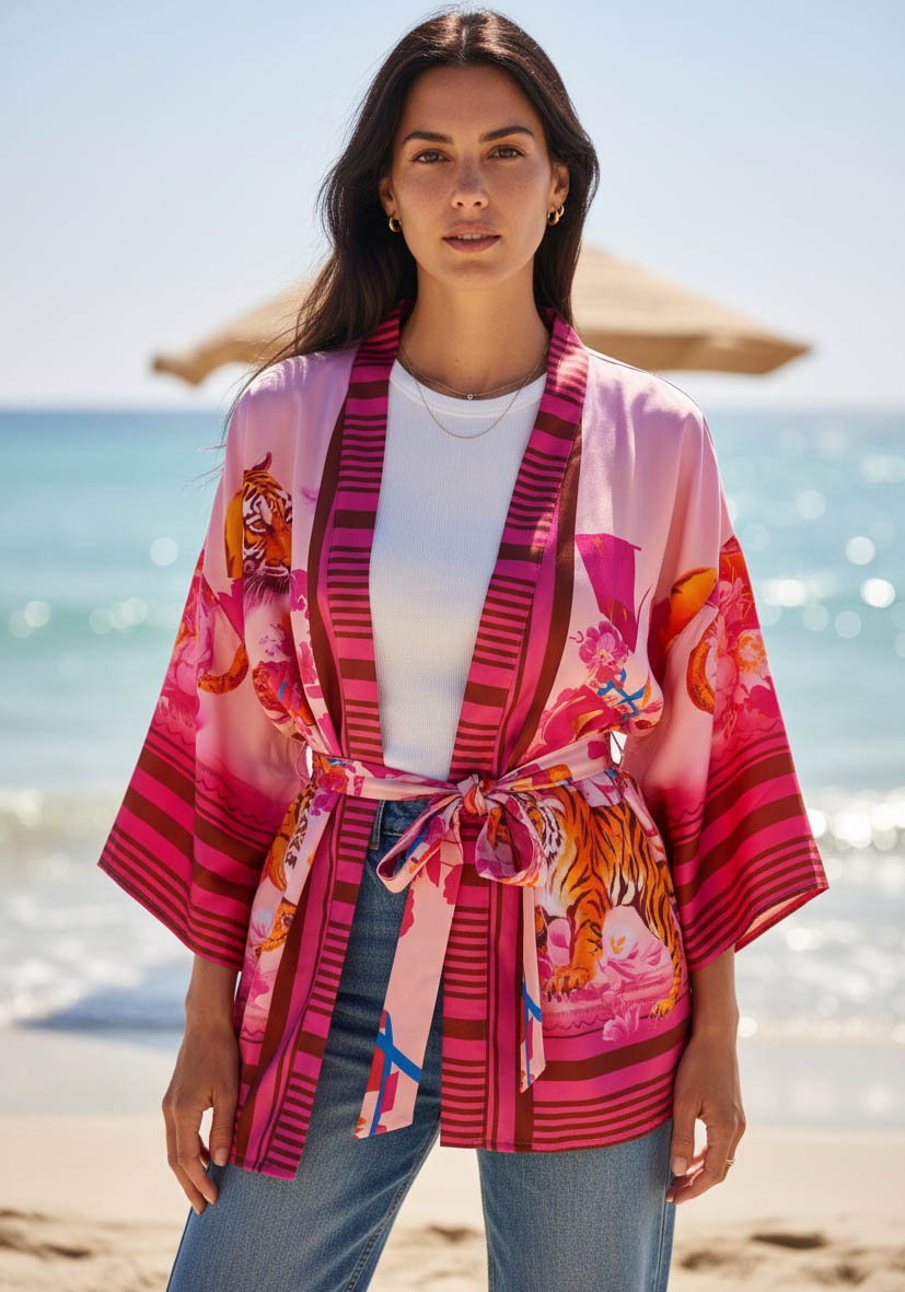 Kimono Blush Tiger