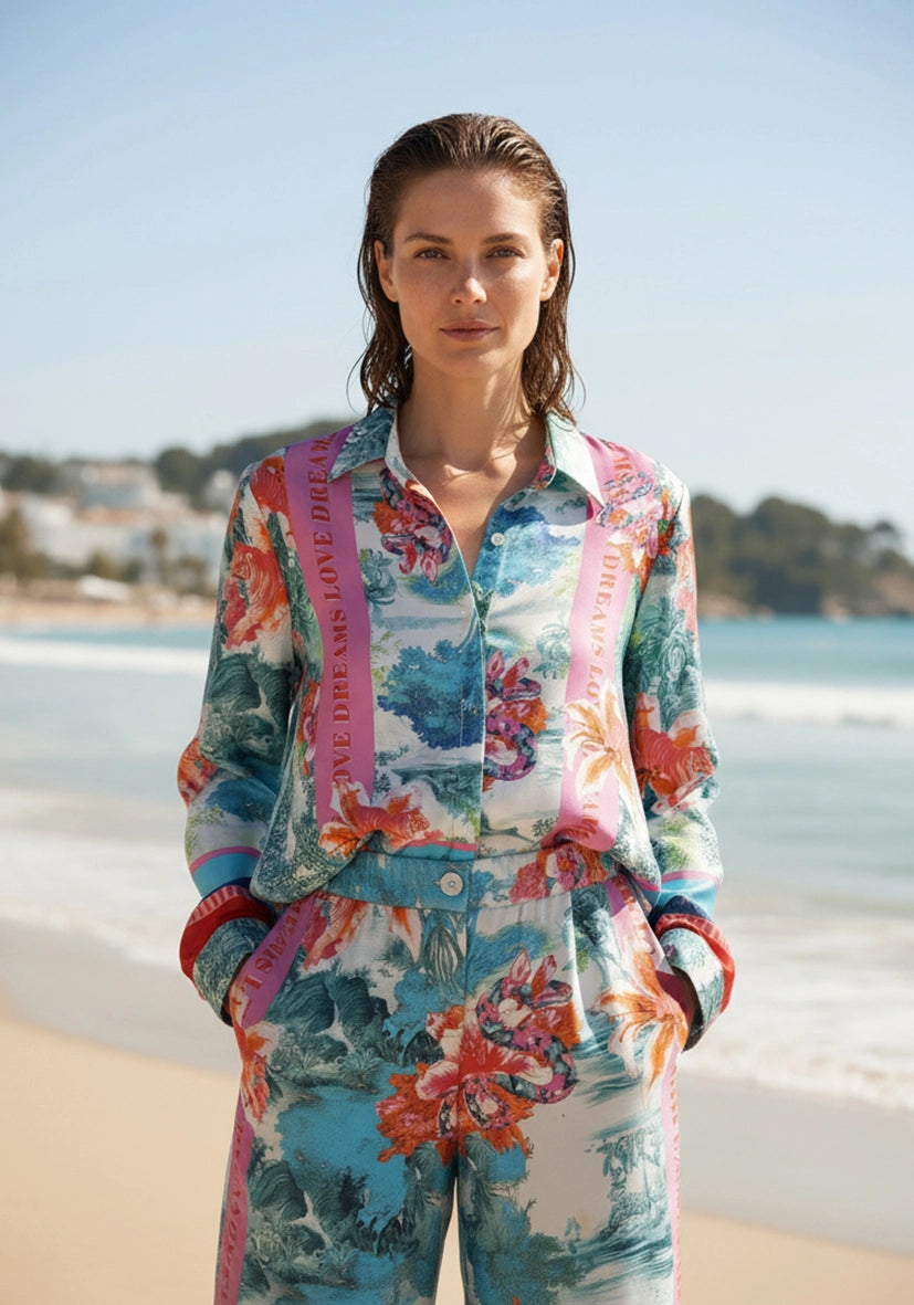 Blouse Turquoise Breeze