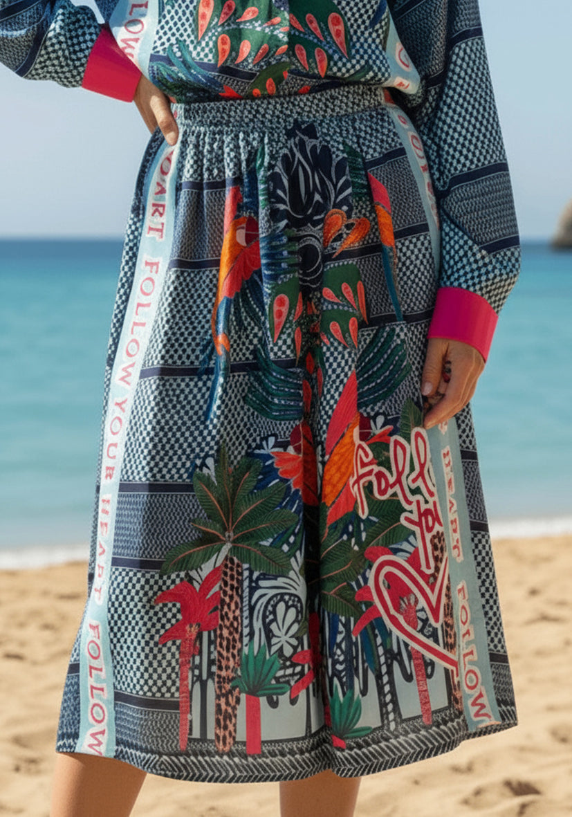 Skirt Blue Pali Flair