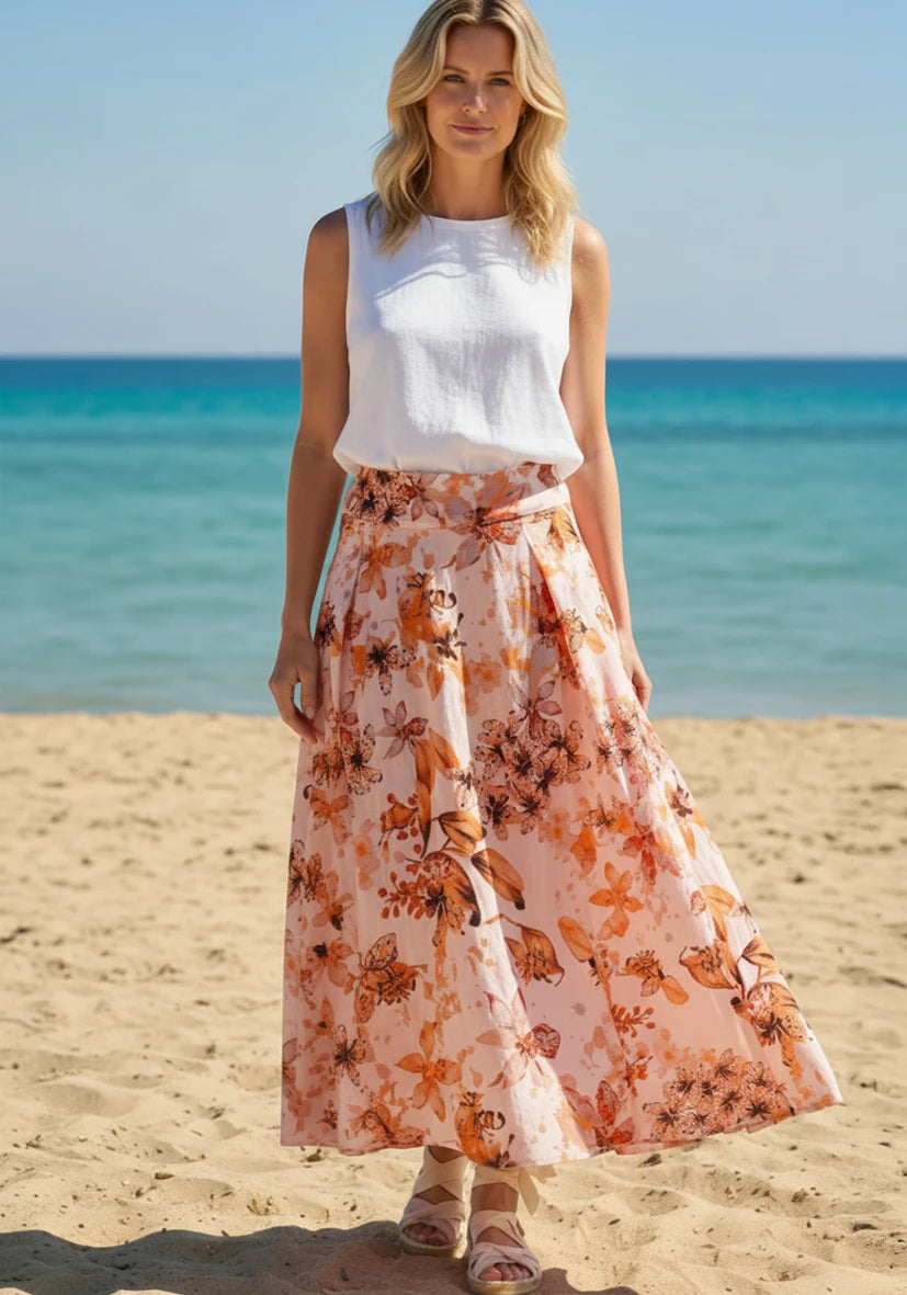 Skirt Peach Flame