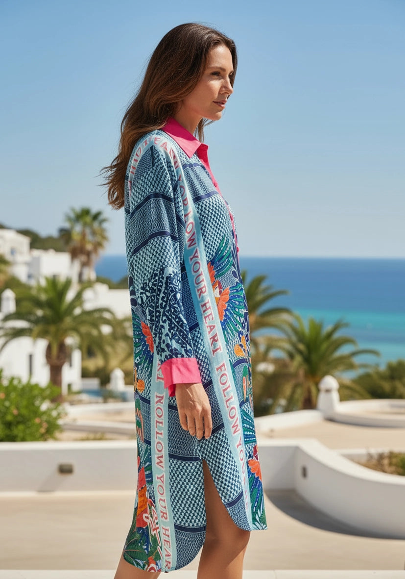 Dress Short Blue Pali Flair