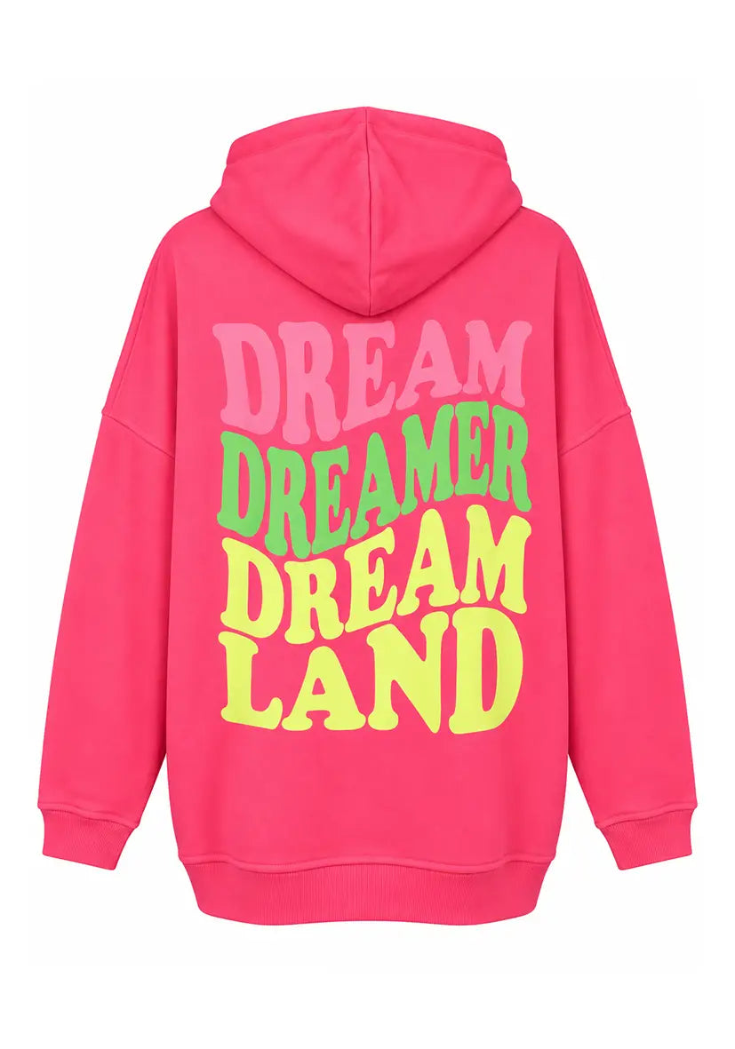 Hoodie-Dreamland - neonpink