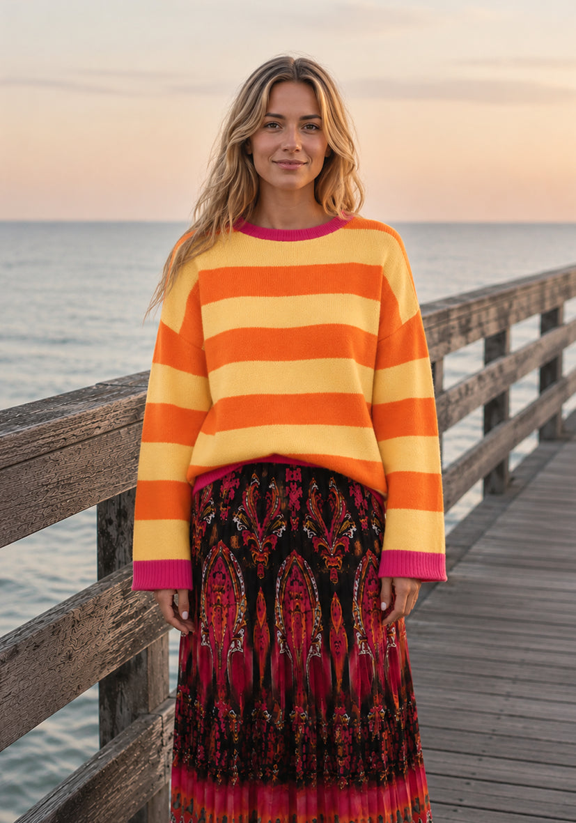 Knit Sweater Stripes
