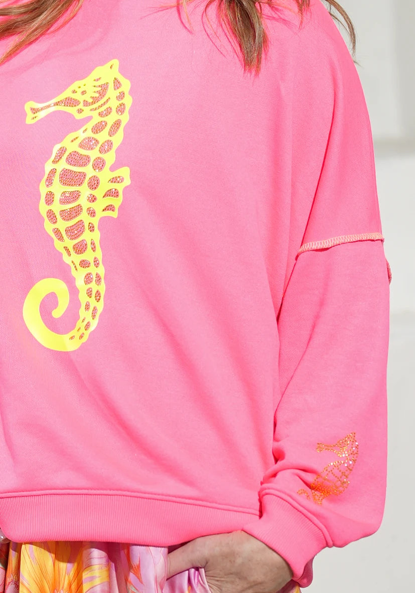 Roundneck Sunrise - neonpink