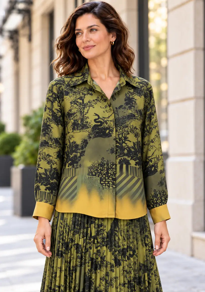 Blouse Jungle Garden