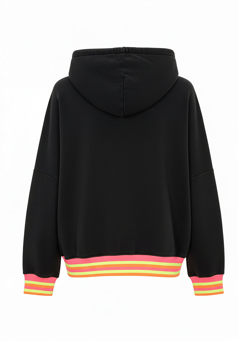 Hoodie Namasté Glitter - schwarz