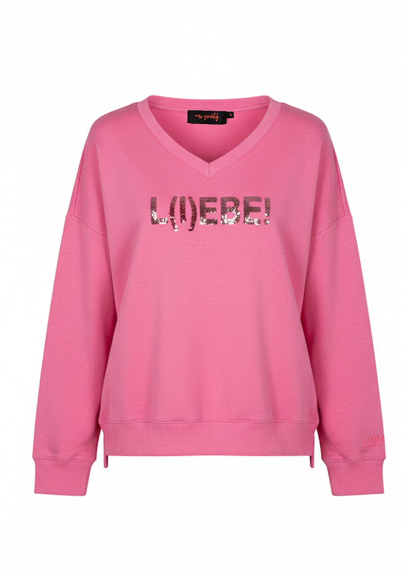 V-Neck Glitter L(I)EBE - flashrose
