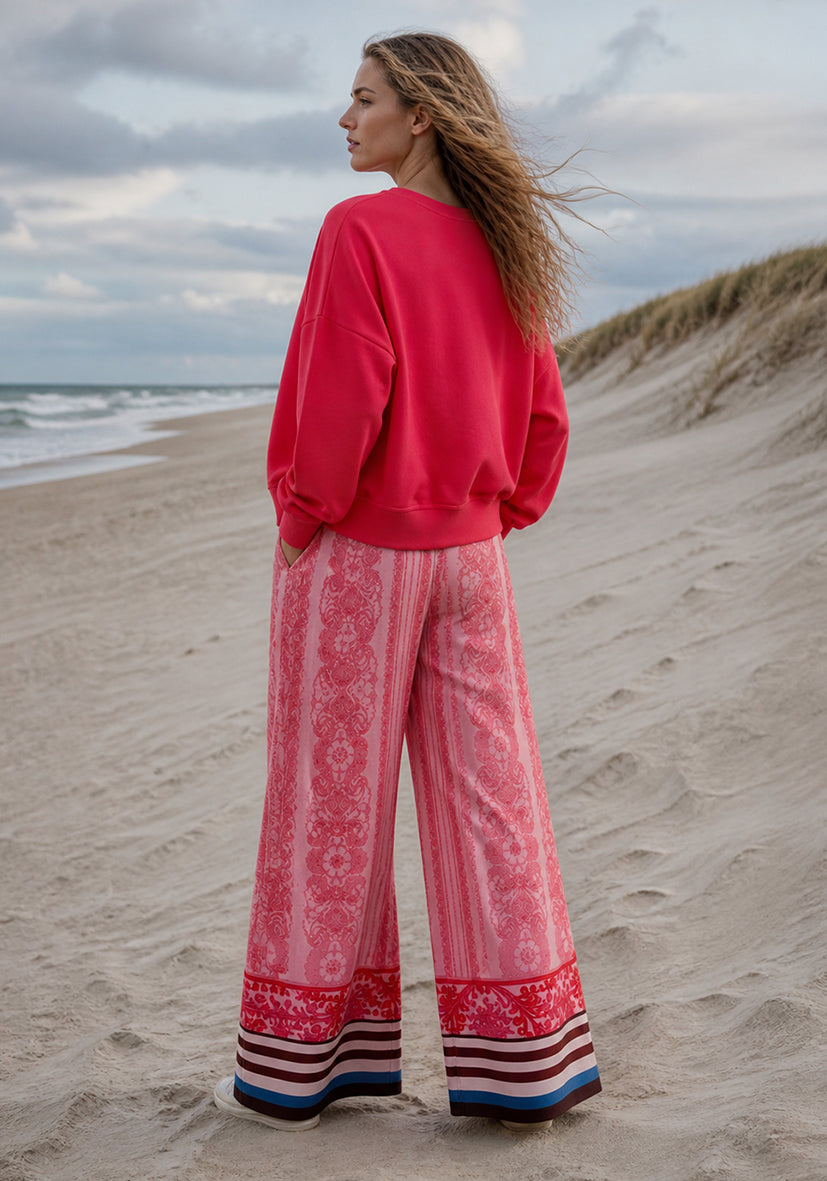 Roundneck Big Peace - pink