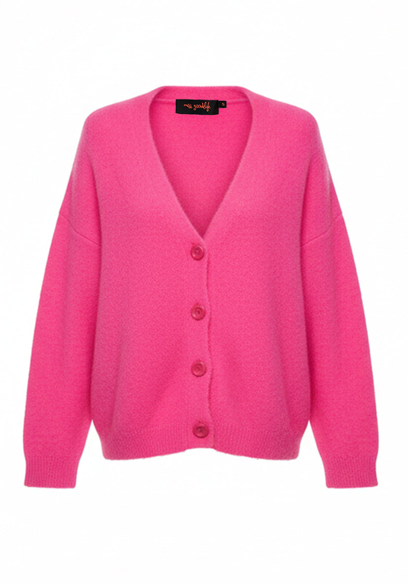 Cardigan V-Neck - pink