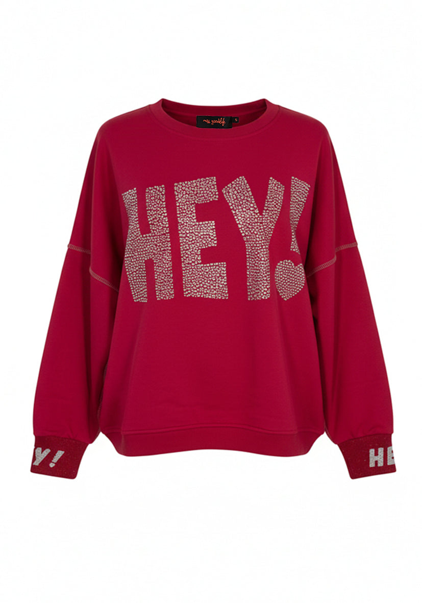 Roundneck HEY! - rot