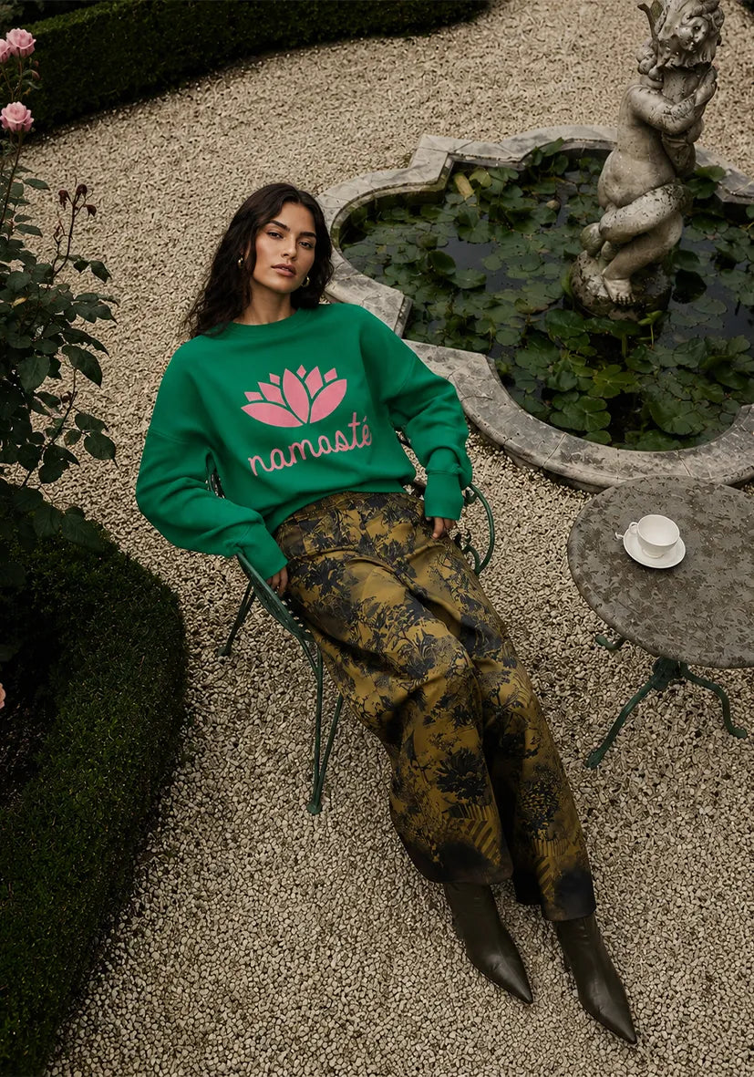 Roundneck Namasté - green