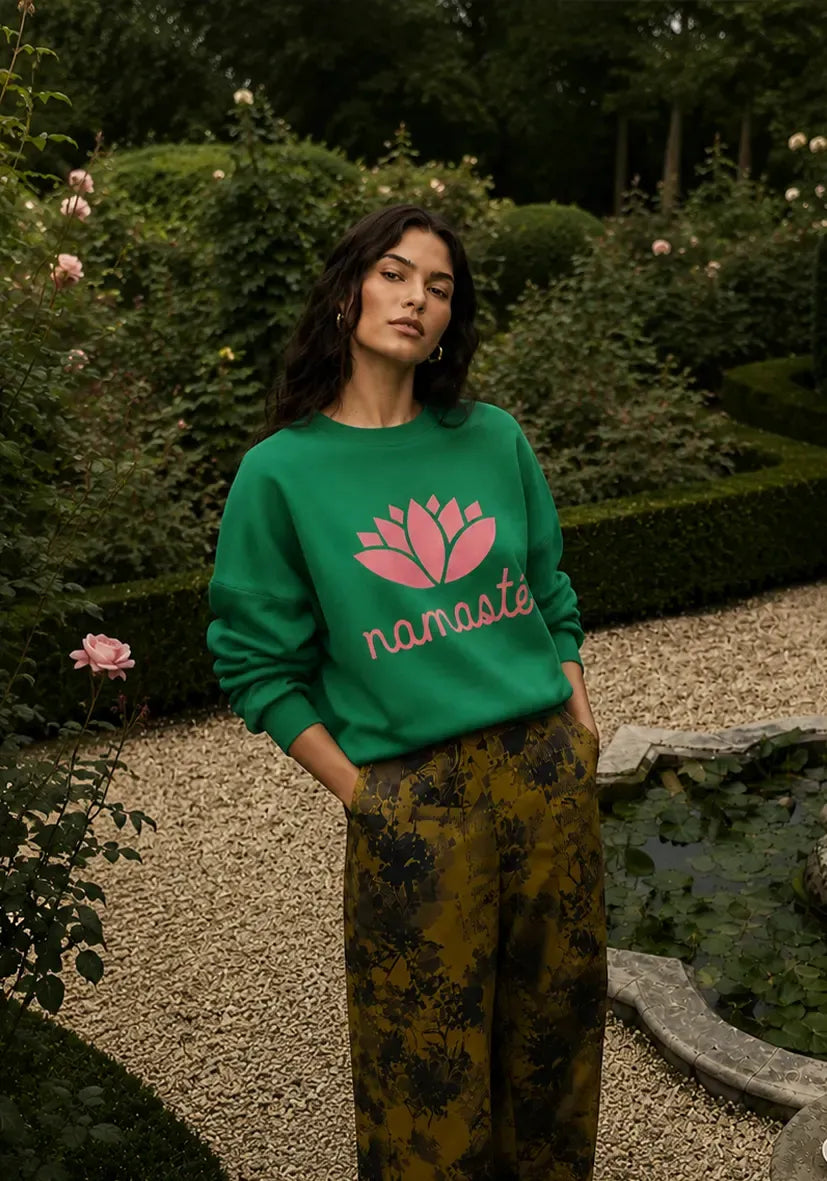 Roundneck Namasté - green