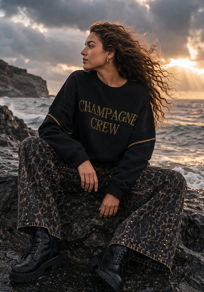Roundneck Champagne Crew - schwarz