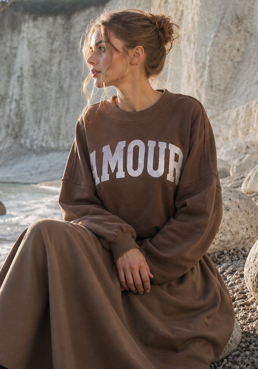 Roundneck Amour - chocolate