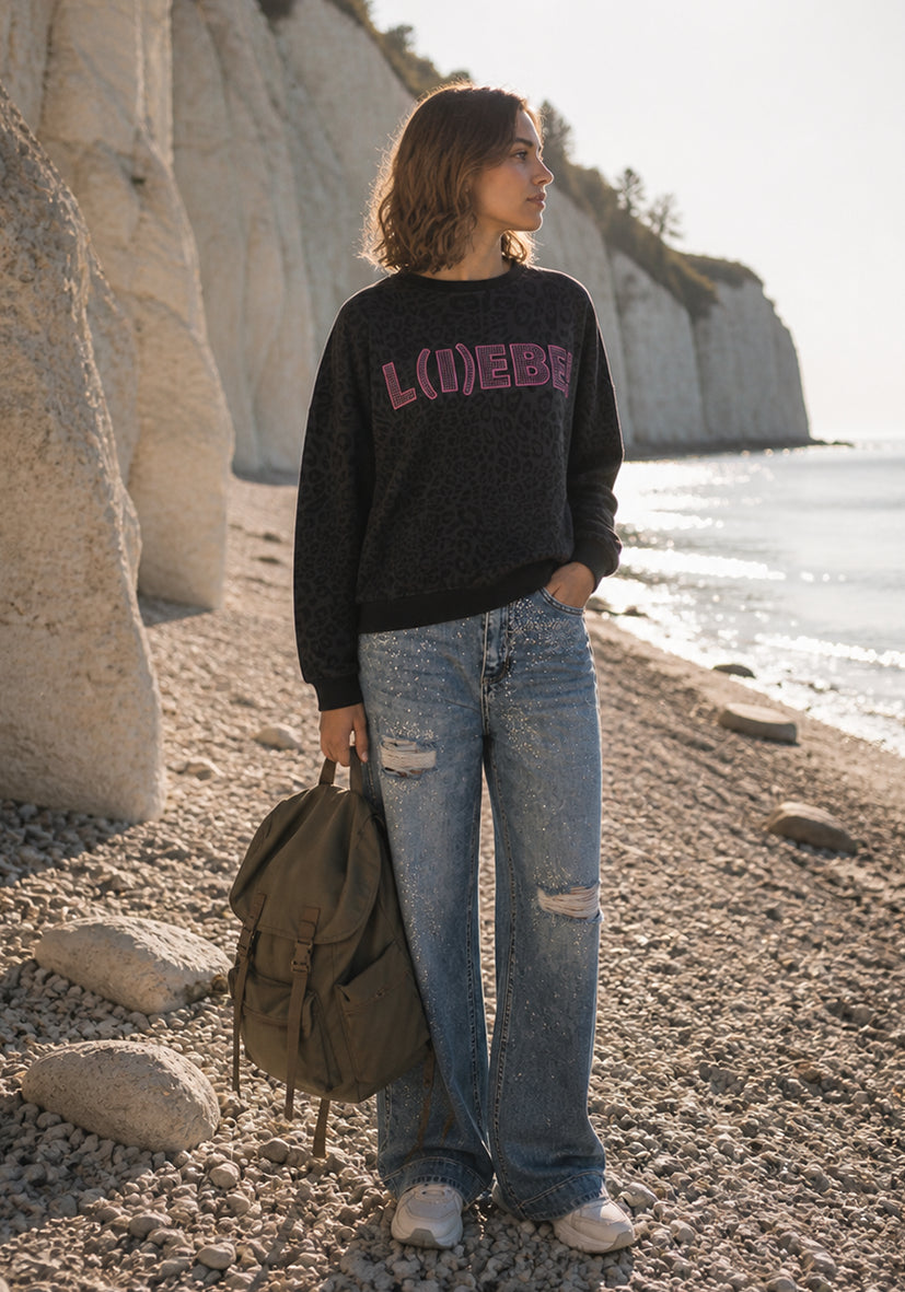 Roundneck Leo L(I)EBE - black