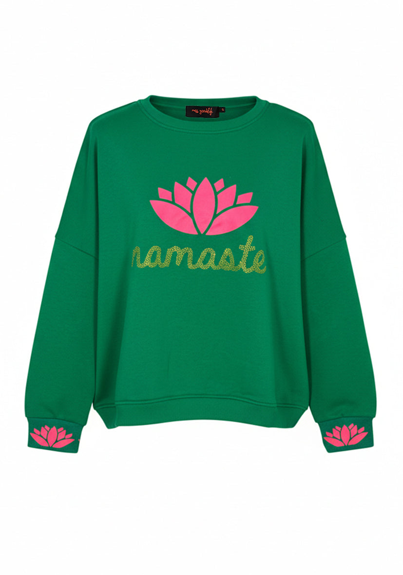 Roundneck Namasté - grün